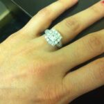 engagement and wedding ring photos for brides