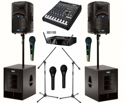 Sound equipment wedding rental