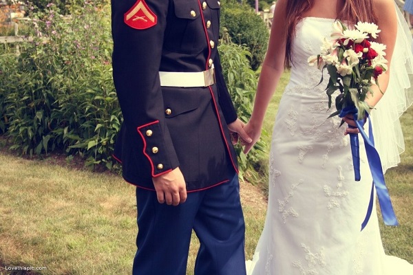 Marine Corps military wedding