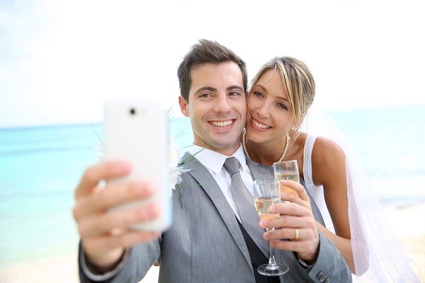 Reception wedding selfie