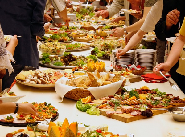 Wedding catering food