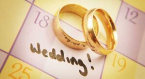 Wedding planning calendar