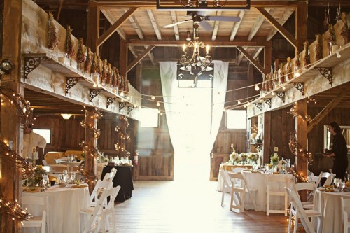 Elegant barn wedding
