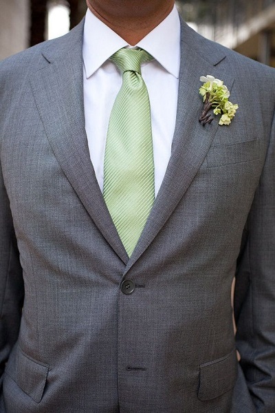 jade green grey suit