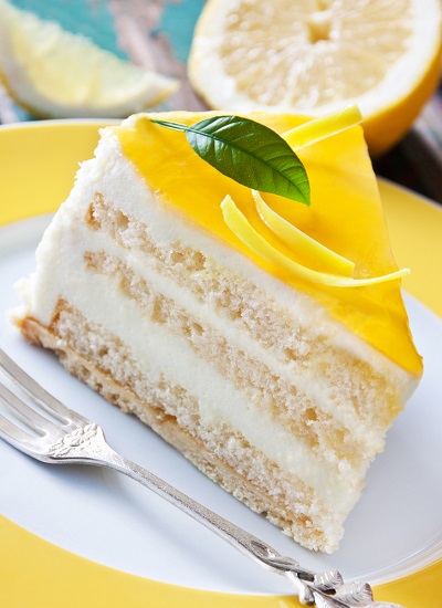 lemon flavored wedding cake