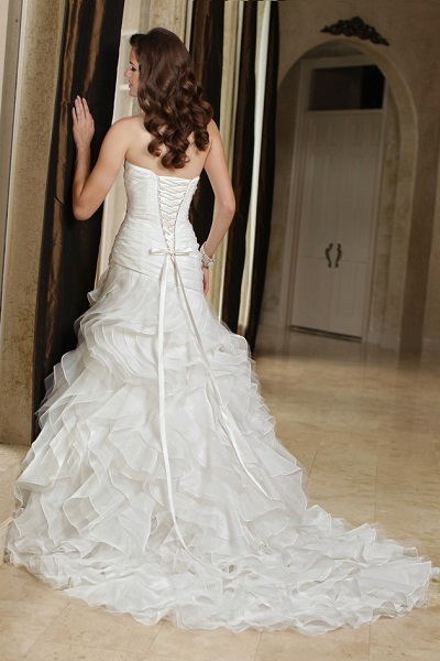 corset bodice laced wedding dress