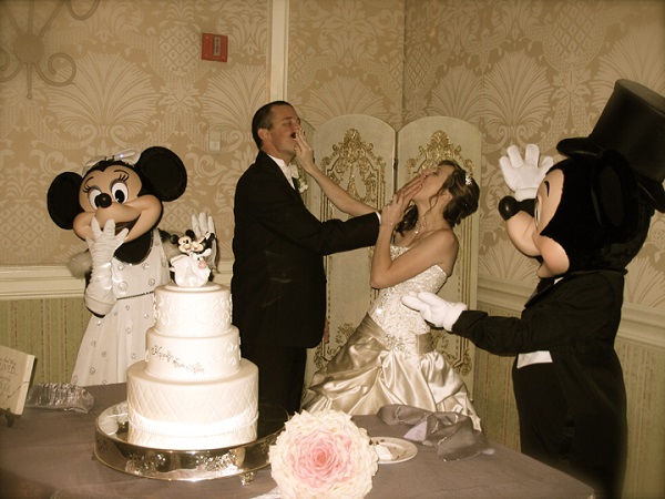 Disneyland wedding cake smash