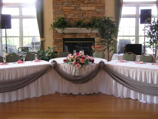 head bridal table wedding reception