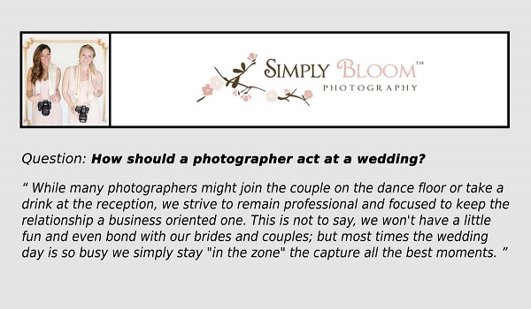 Simply Bloom Photography quote