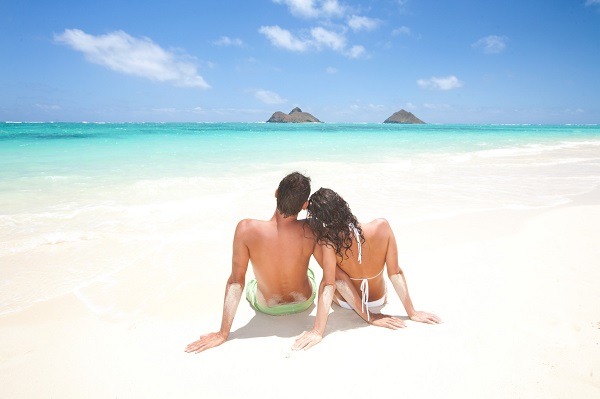 tropical beach honeymoon
