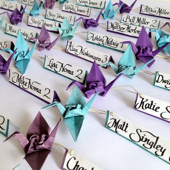 wedding reception table place cards