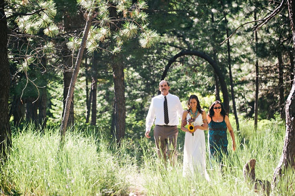 outdoor woods wedding