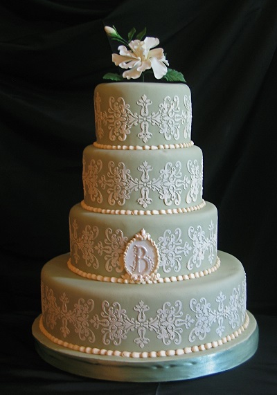 sage green wedding cake popular fall colors