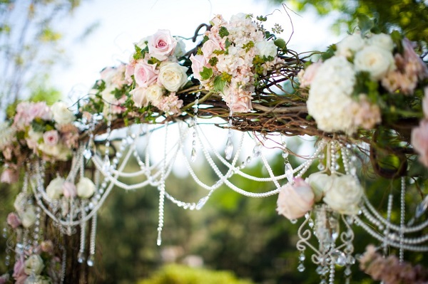 floral wedding arch