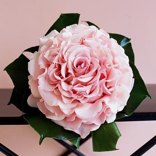 pink rose composite wedding bouquet