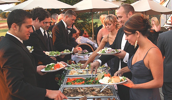 buffet style wedding reception