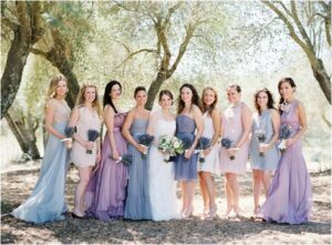 lavender light blue bridesmaid dresses