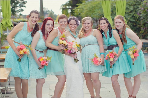 turquoise wedding color palette