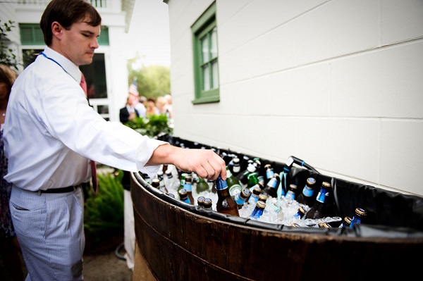 beer at weddings