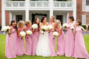 hairstyles for bride and bridesmaid